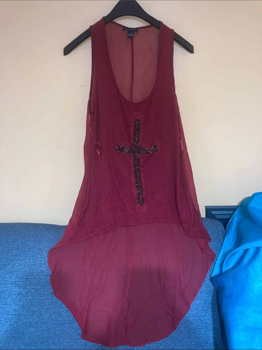 Y2K Seductions Wine-Red Sleeveless Tank dress